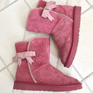 Ugg boots pink Sz 3